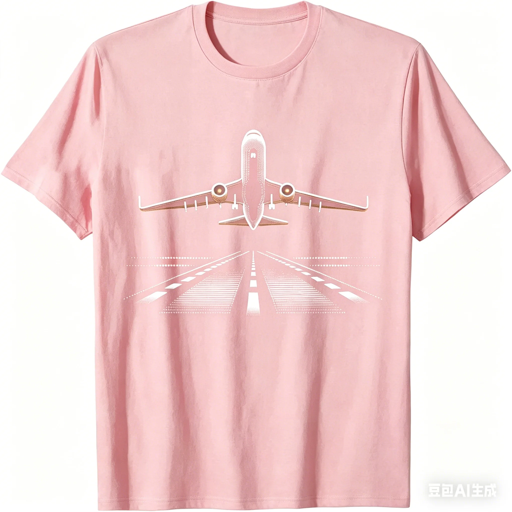 Women's T-shirt with A Fun Round Airplane Print, Perfect for Aviation Enthusiasts and Pilots.Summer Streetwear Graphic T Shirts