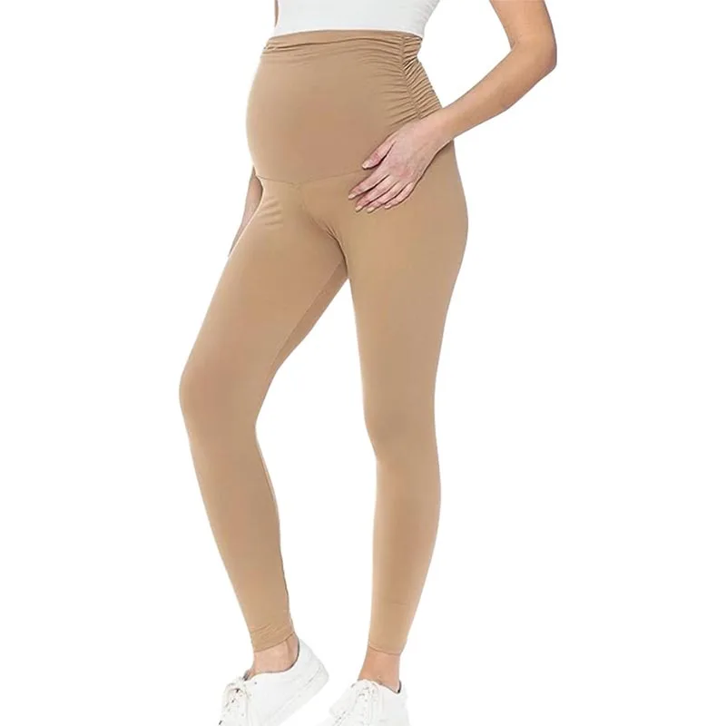 

Pregnant Women's Thin Bottoming Pants Spring And Summer New Maternity High Elastic Belly Support Pants Maternity Pants