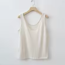 Tank Top Essential Sleeveless Casual Womens Lightweight Soft - Beige