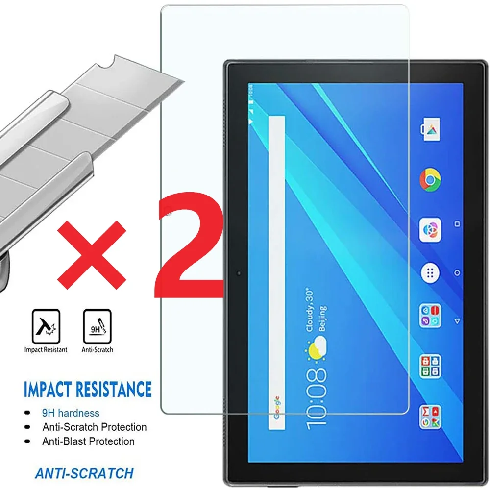 

2pcs Tempered Glass for Lenovo TAB M10 TB-X605F/TB-X505 10.1 Inch Screen Protector 9h Tablet Protective Film for Lenovo TAB M10