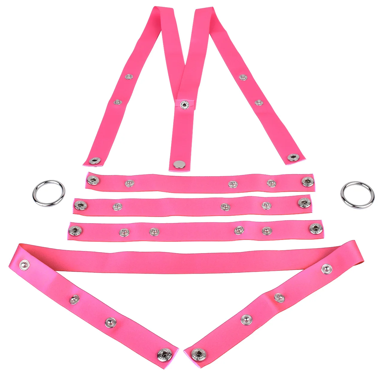 Pink Black Elastic Nylon Chastity Harness Belt Anti-Escape for FRRK Male Chastity Cage Fixing Strap Body Harness Sex Toy for Men - view 5