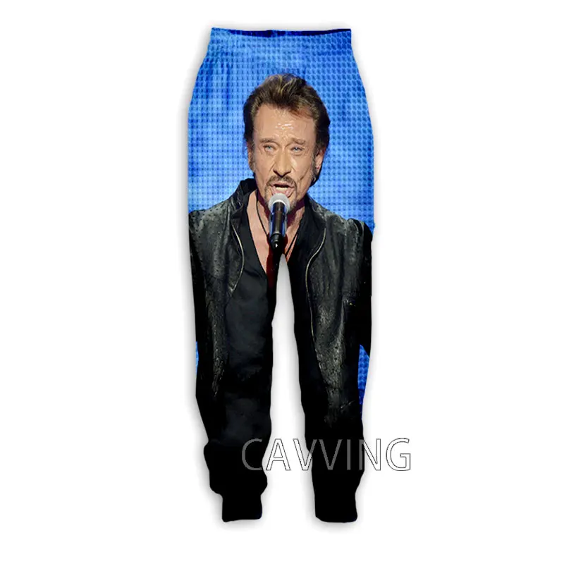 New Fashion 3D Print Johnny Hallyday Casual Pant Sport Sweatpants Straight Pants Jogging Pants Trousers for Women/Men  H02