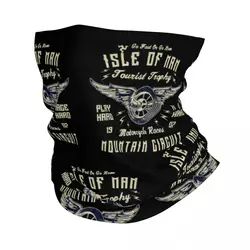 Isle Of Man TT Racing Vintage Biker Wings Bandana Neck Cover Wheel Tourist Balaclavas Wrap Scarf Cycling Headband Hiking Adult