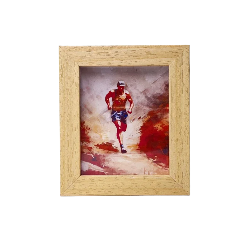 Aluminum Marathon Sport Medal Frame, Glass Frames, Wall Decoration, Running, Football, Basketball, DIY, 15x13cm