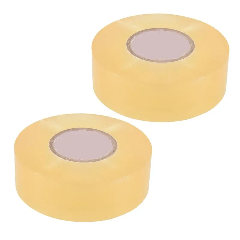 HOES-2Pack Hockey Tape Multipurpose Clear Shin Pad Sock Tape Roll Sports Gear 2.4Cmx28m