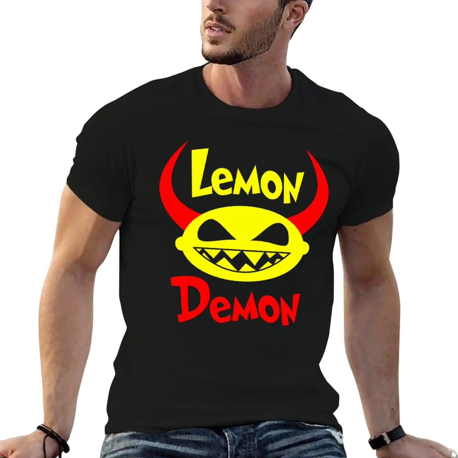 Lemon demon merch T-Shirt anime aesthetic clothes fitted t shirts for men