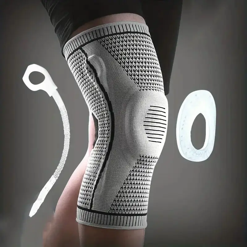 Non-Slip Knee Support Brace with Patella Gel Pad Stabilizers Comfort-Fit Compression Sleeve for Arthritis Sports