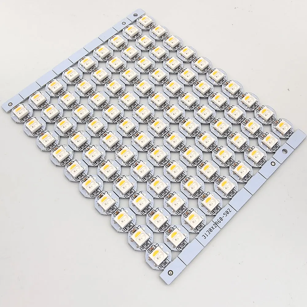 10 ~ 50 adet WS2812B SK6812 RGBW RGBWW ayrı ayrı adreslenebilir LED çip WS2812 RGB SMD5050 siyah/beyaz PCB LED lamba yuvası DC5V