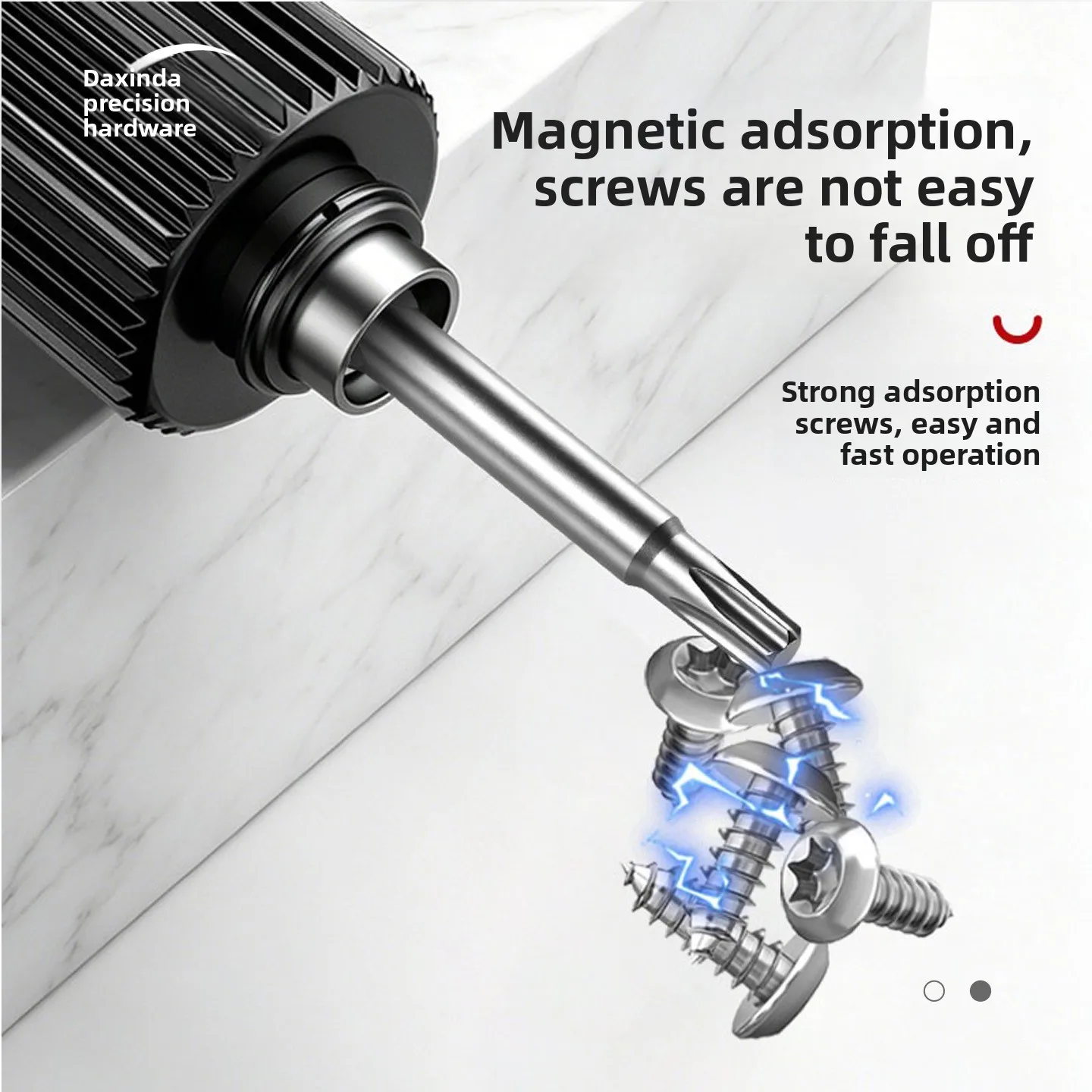 JZD801 Series Torx Screwdriver Bits 5mm Round Shank Strong Magnetic S2 Steel Star Electric Screwdriver Heads for Power Drills