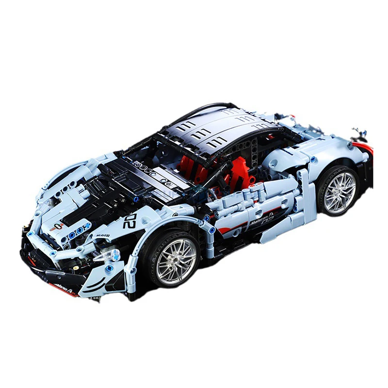 Blue Super Sports Building Blocks New Racing Car MOC KY1105 Model Bricks High Tech Set Furious DIY Toy for Children Boys Gift