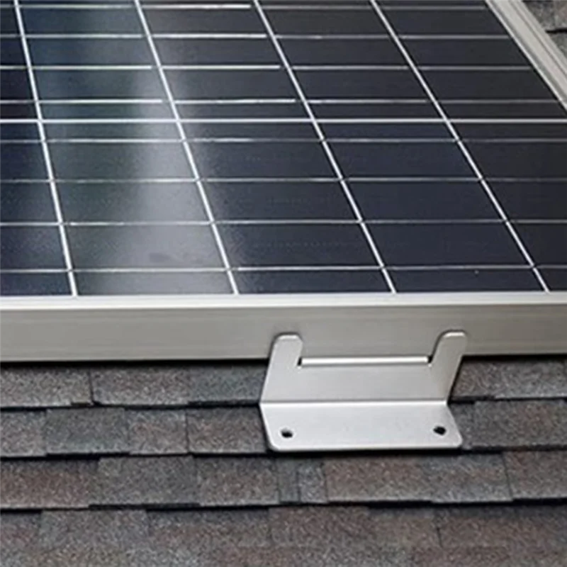 

ABMS-Aluminum Z Type Solar Panel Mounting Bracket Kit 4 Set PV Panel Roof Mounting Support System