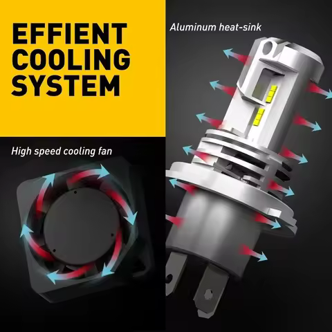 2Pcs H4 LED Headlight 30000LM Canbus Plug&amp;Play High Low Beam Motorcycle Bulb H7 H11 H9 H8 9005 HB3 9006 HB4 6500K Car Lamp 24V