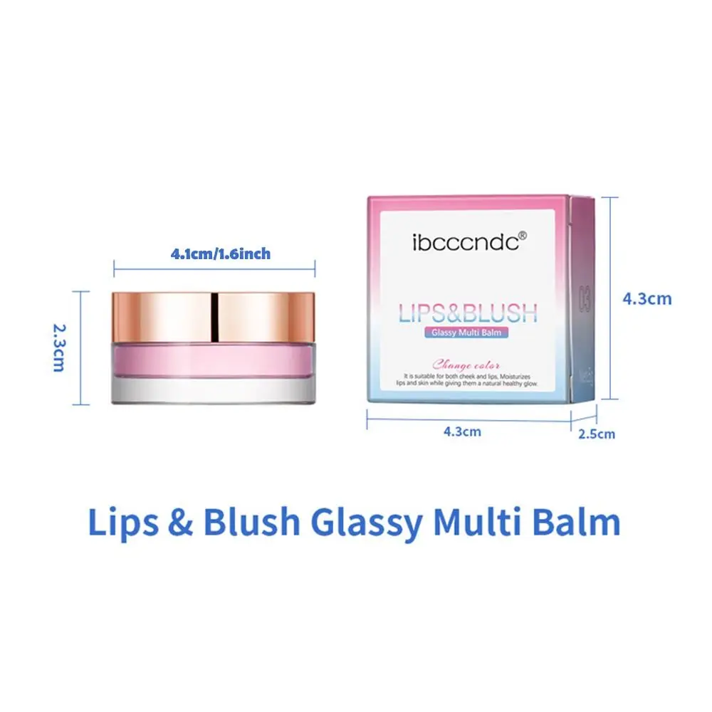 Lipgloss Transparante Kleur Veranderende Blush Temperatuur Verandering Hydraterende Gel Blusher Waterdicht Hydrateren Lippenbalsem Schoonheid