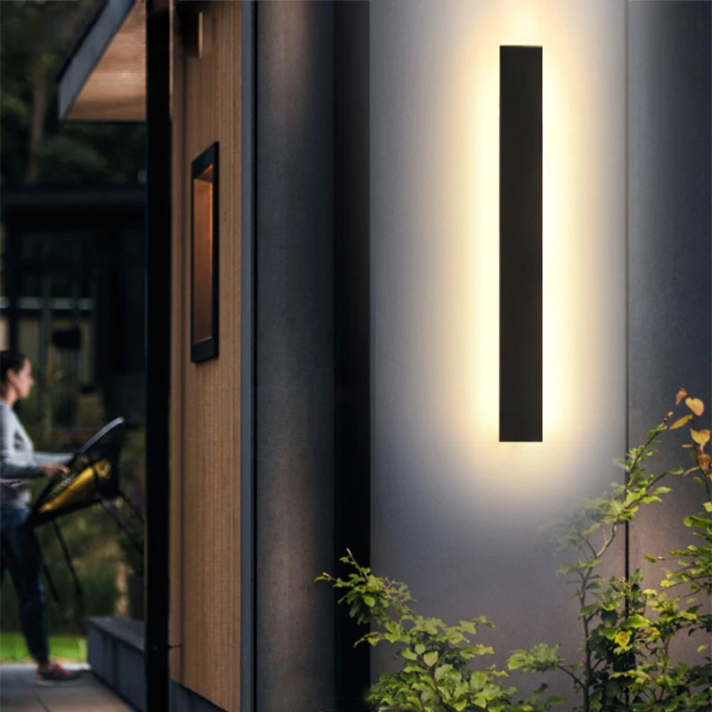 Outdoor Wall Light Modern Waterproof IP65 Porch Garden Wall Lamp Fixtures Garage Front Door Decoration Anti-water Wall Lighting