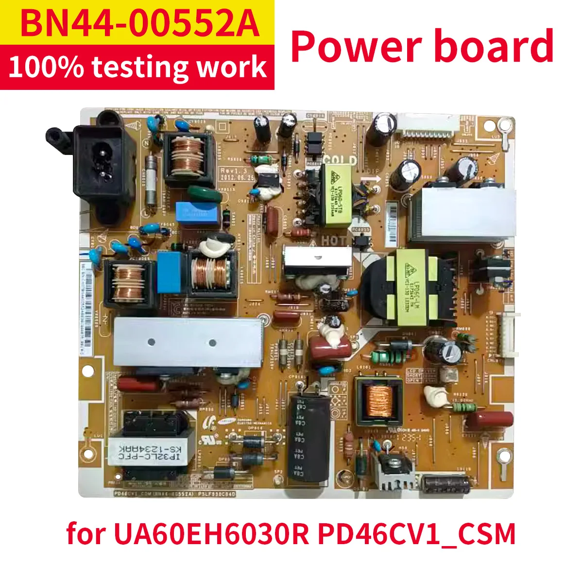 good quality power supply board BN44-00552A PSLF930C04D PD46CV1_CSM for samsung UA60EH6030R TV maintenance accessories