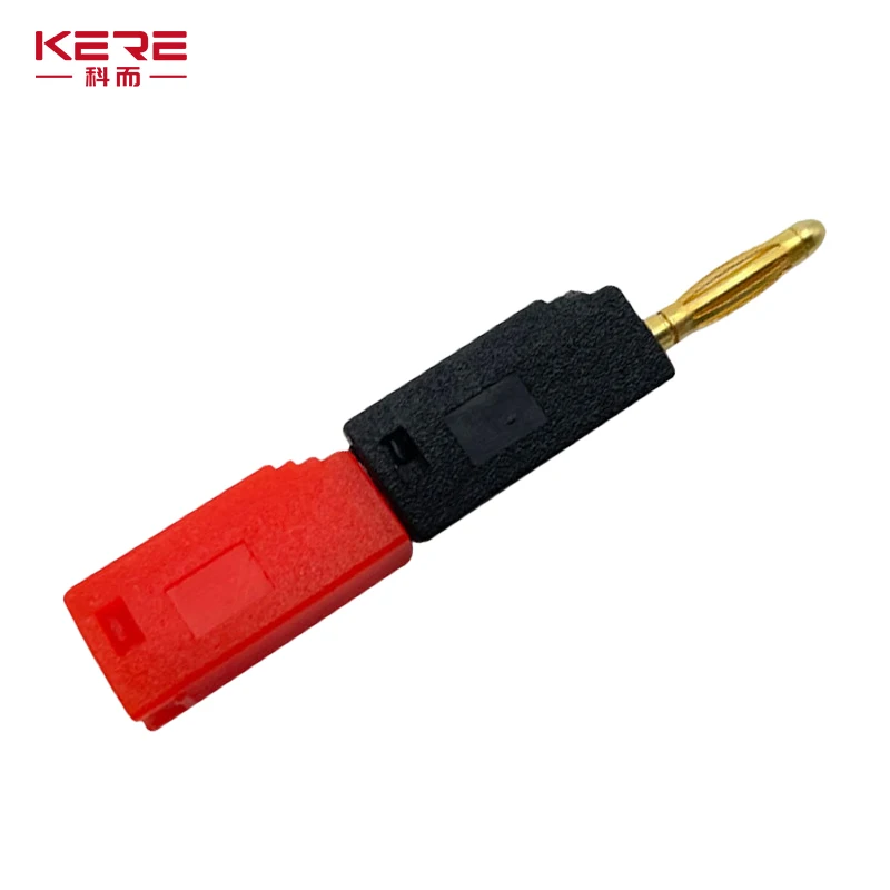 40PCS/2MM Male Retractable Tube Banana Plug Wire Solder Gold Plating Stackable Electrical Terminal Connector 5 Colors