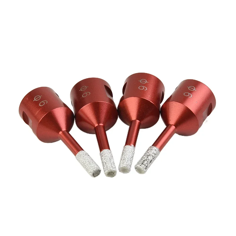 4 Stuks Diamantboor Boren Kern Bit Keramische Tegel Gat Snijder 6Mm M14 Draad Voor Porseleinen Flessen Potten Tegel Glas