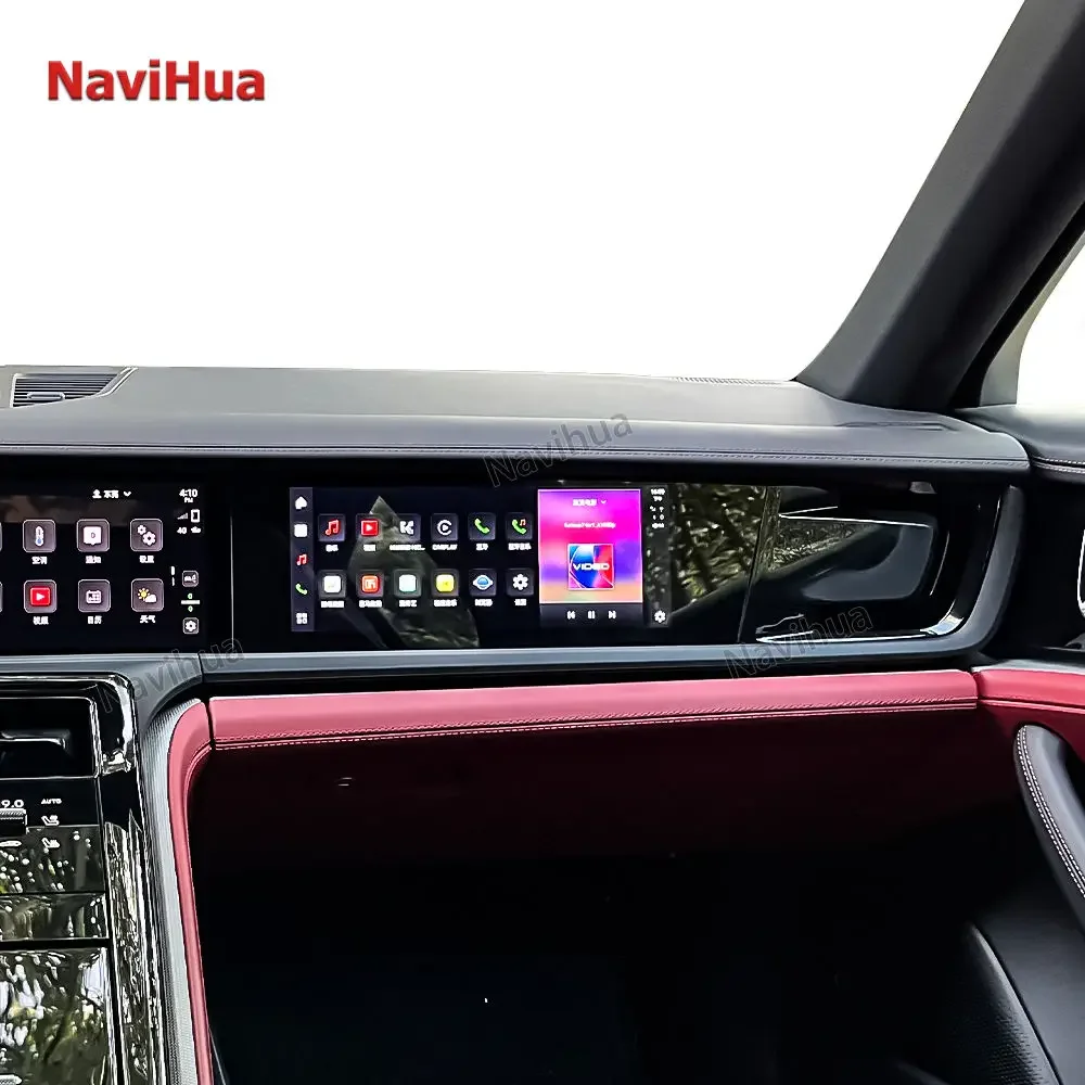 

Navihua Co-pilot Touch Screen for Porsche Panamera 2024 Passenger Multimedia Entertainment Carplay Android 13 Video WIF Player