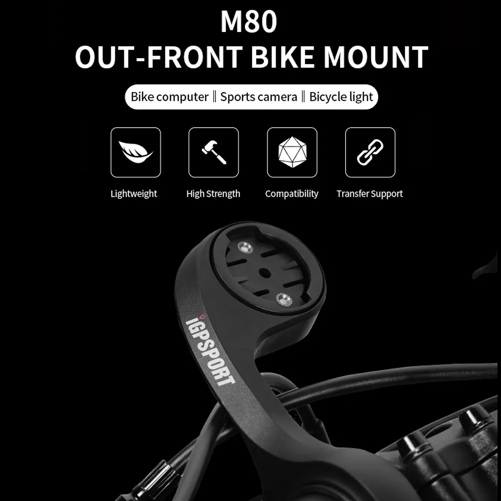 iGPSPORT Bicycle Computer Holder Extender M80 Out-front Bike Mount Support for iGPSPORT BSC100S BSC200 BSC300 IGS630 IGS630S