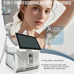 2026 Salon-Grade FAC 4000W Soprano Diode Laser 2In1 Device with Ice Head for Painless Permanent Hair Removal and Tattoo Removal
