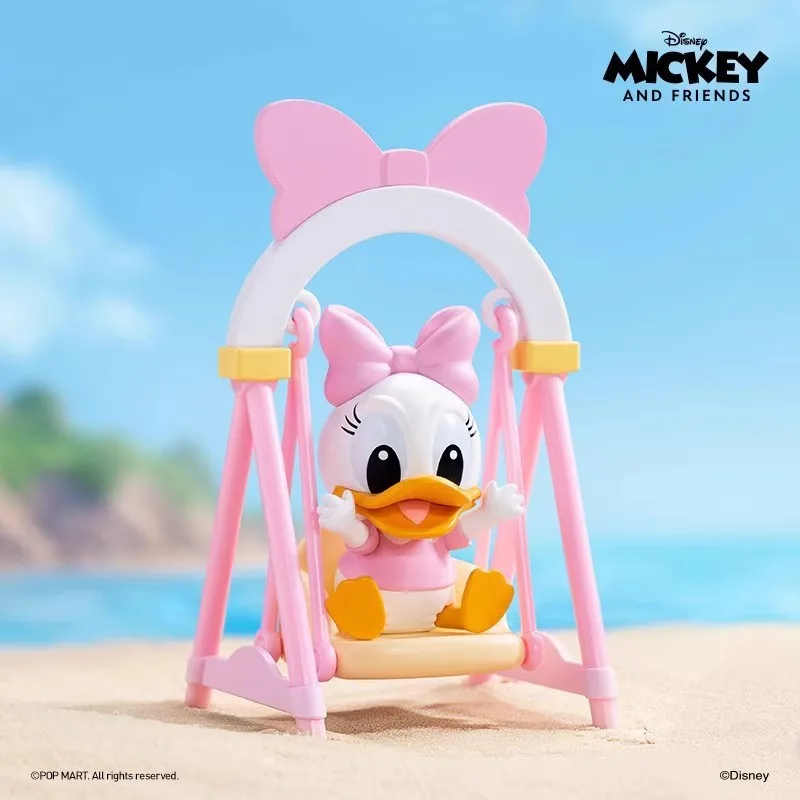 ديزني ميكي سوينغ سلسلة صندوق أعمى Kawaii الشكل ميكي دونالد داك تمثال صغير لعبة سطح المكتب ديكور المشجعين الأصدقاء هدايا عيد الميلاد