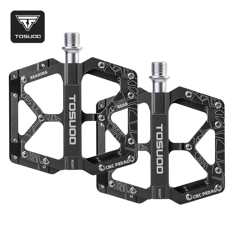 

CNC Hollow Bike Pedals, 3 Sealed Bearings, Cr-Mo Spindle, 14 mm Thread