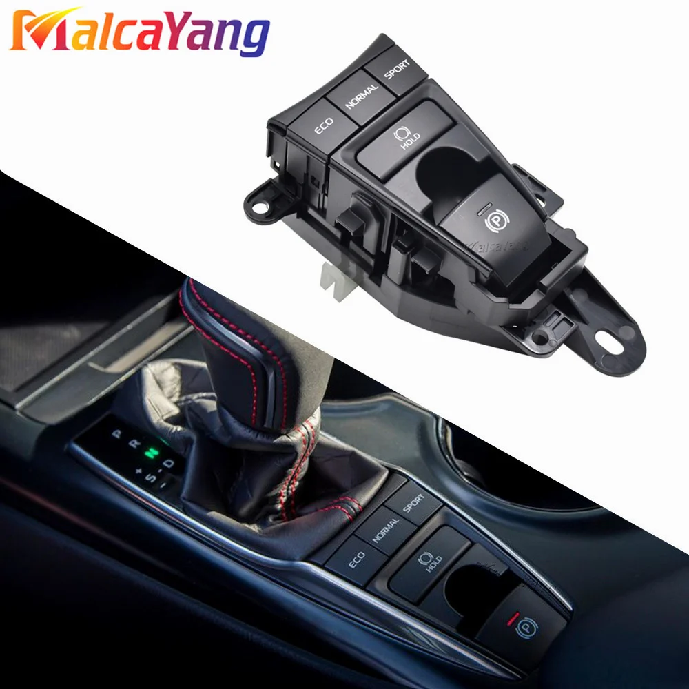 NEW Electronic Parking Brake Switch Handbrake Button ECO Sport EV Mode Switch For Toyota Camry 2018-2020 Xv70 V70 Car Accessorie