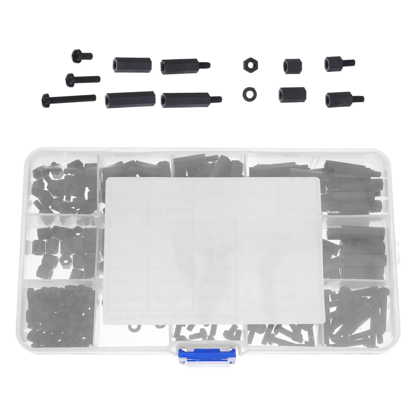 

Набор шестигранных нейлоновых стойок-спейсеров M3 с гайками, ассорти, для монтажа печатных плат, материнских плат и корпусов ПК