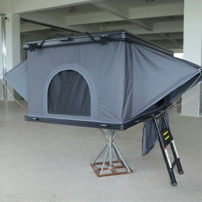 Factory Supply Good Price Straight Bracing Camping Pop Up Roof Top Tent Large Aluminum Hard Shell Car Rooftop Tent