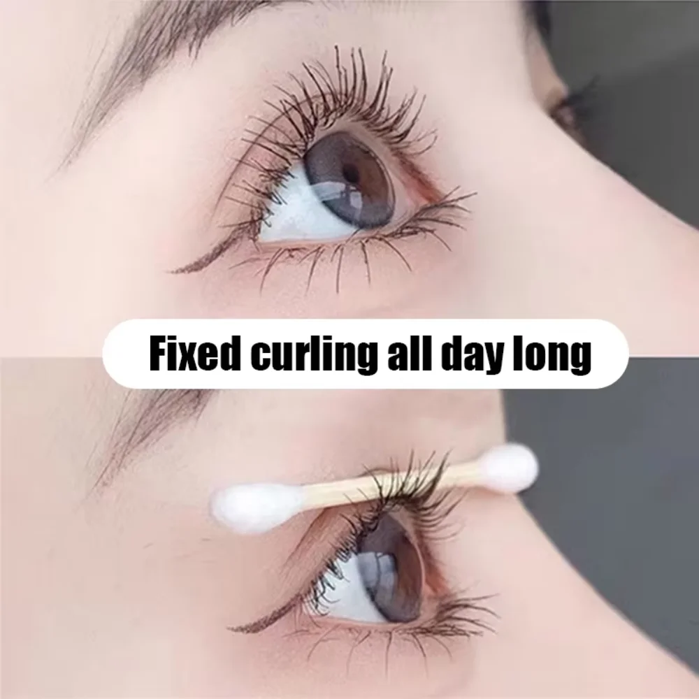 Rímel de tubo metálico à prova d'água, fibra de seda preta, ondulação longa, não agarradora, extensões de cílios, maquiagem espiral para olhos