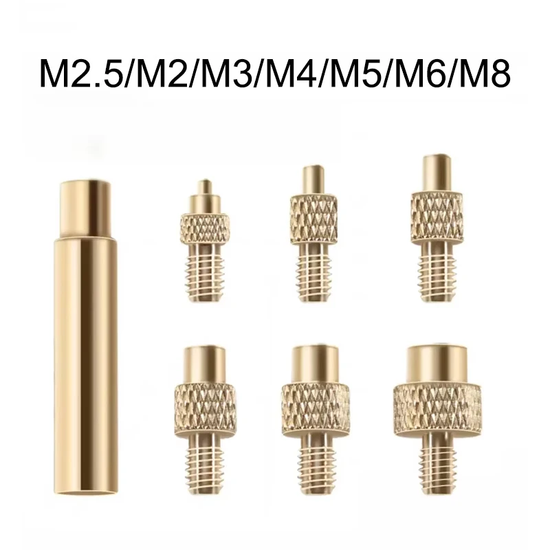

7pcs Heat Insert Nut Iron Tip M2 M3 M4 M5 M6 M8 Brass Thread Embedded Kit Heat Insertion Tool For Plastic 3D Printer Soldering