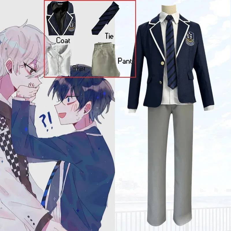 

Аниме Blue Lock Jersey Cos Школьная форма Isagi Yoichi Косплей Костюмx; 8 дюймов,