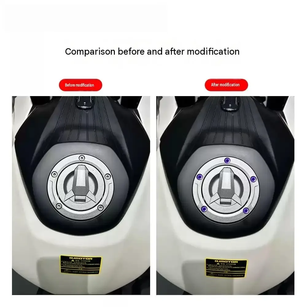 【Precise Fit】Decorative Quick-Release Fuel Tank Cap Screws for QJMOTOR SRK921RR Motorcycle