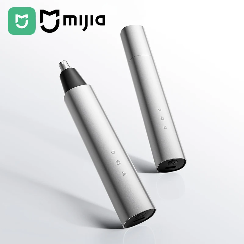 オリジナル新-mijia-電動鼻毛トリマークリッパープロアルミ合金ポータブル男性用充電式無痛クリッパー