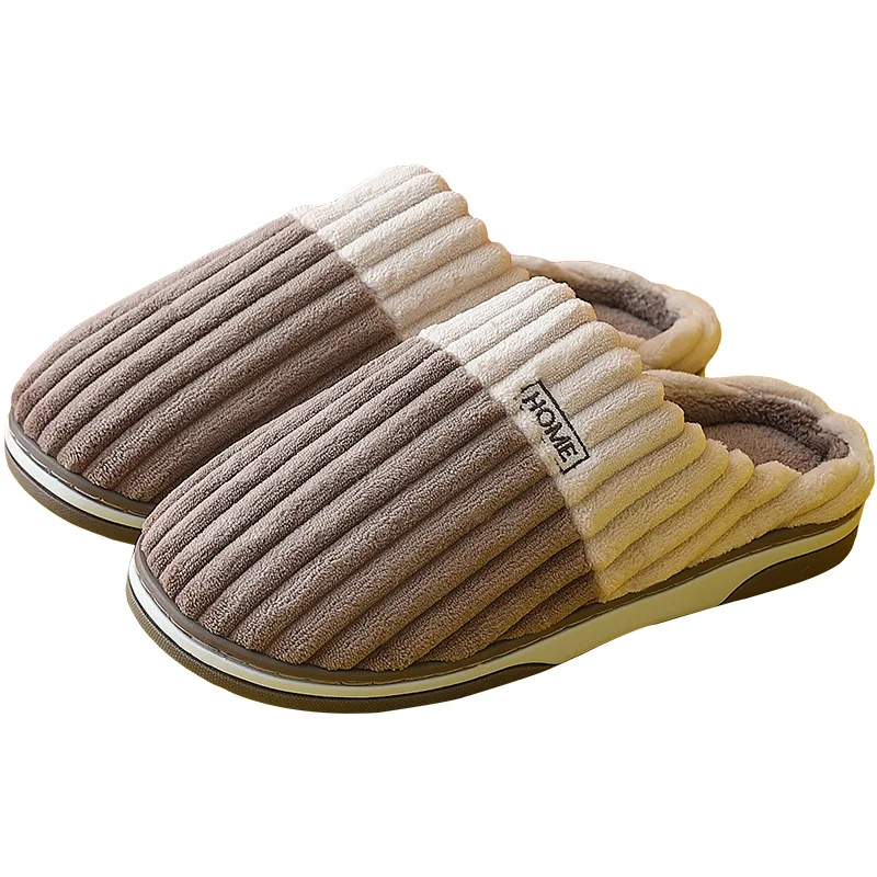 New Fur Slippers For Women Men Winter Furry Fashion Warm Ankles Plush Cozy Slides For Home Indoor Soft Sole Cotton Shoes