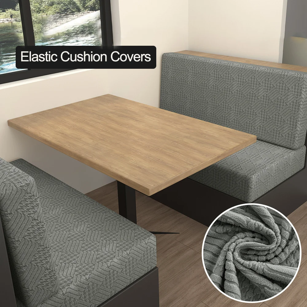 

2 Pcs/set RV Dinette Cushions Covers Stretch Couch Cover Booth Seat Covers RV Camper Car Bench Backrest Cover