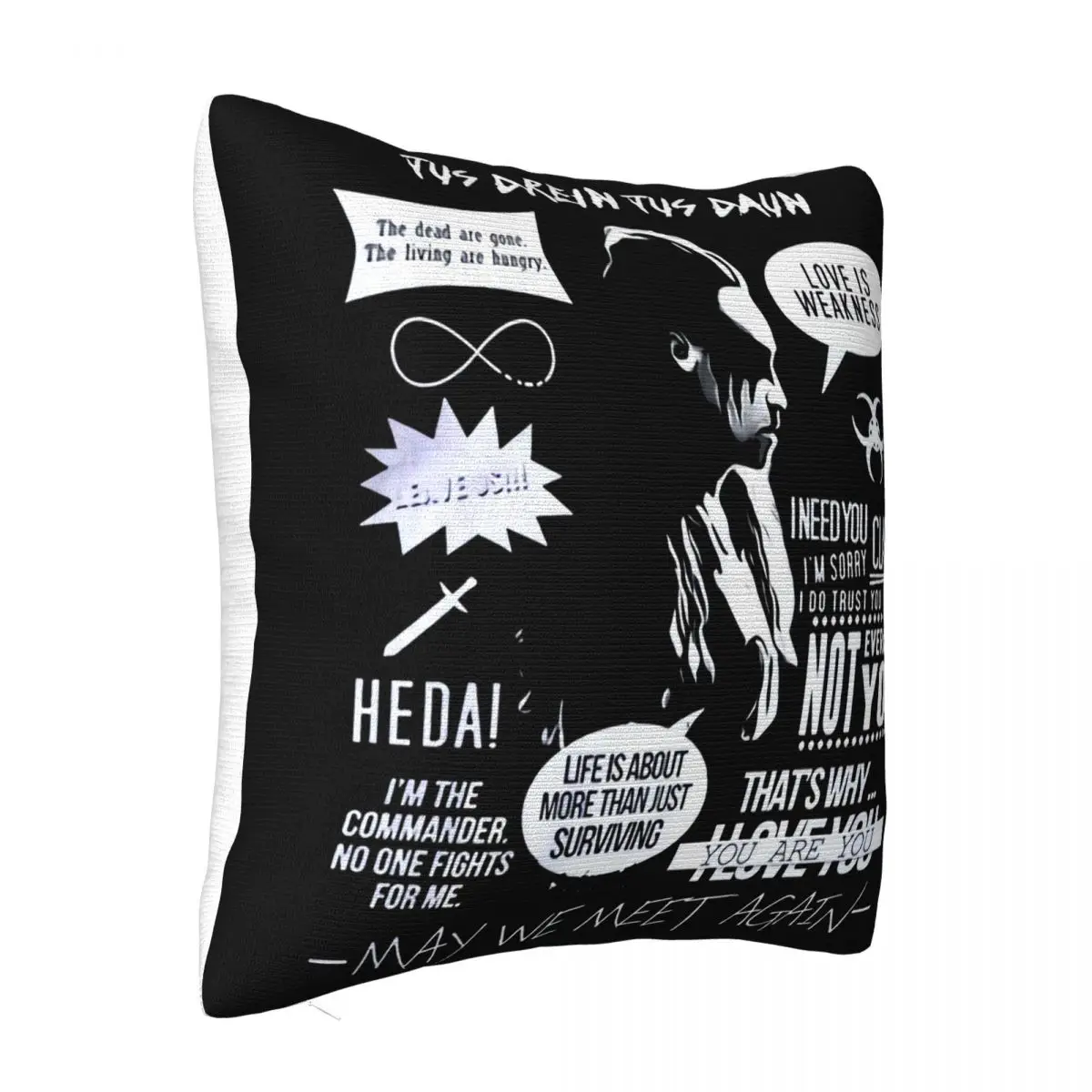 Commander Lexa Heda The 100 Clean Custom Mens T'Sh More Colors Humor Famous Goth Customized Pillow Case