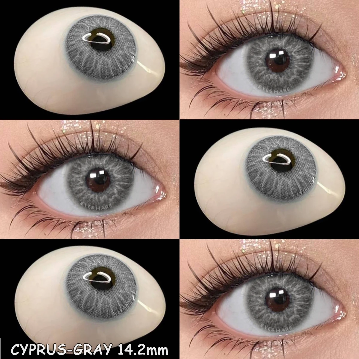 EYESHARE Nieuwe 1 paar Gekleurde Contactlenzen voor Ogen Bruine Contactlenzen Lenzen Mode Blauwe Ogen Lenzen Jaarlijks Koreaanse Grijs Contactlenzen