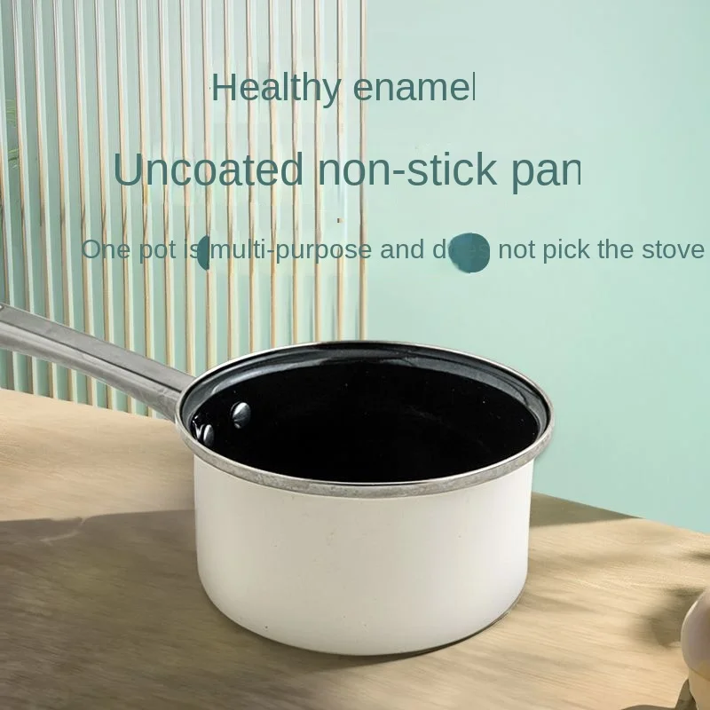 Enamel Enamel Uncoated Antibacterial Darling Non-stick Milk Cooker Soup Cooker Instant Noodle Cooker Gas Induction Cooker