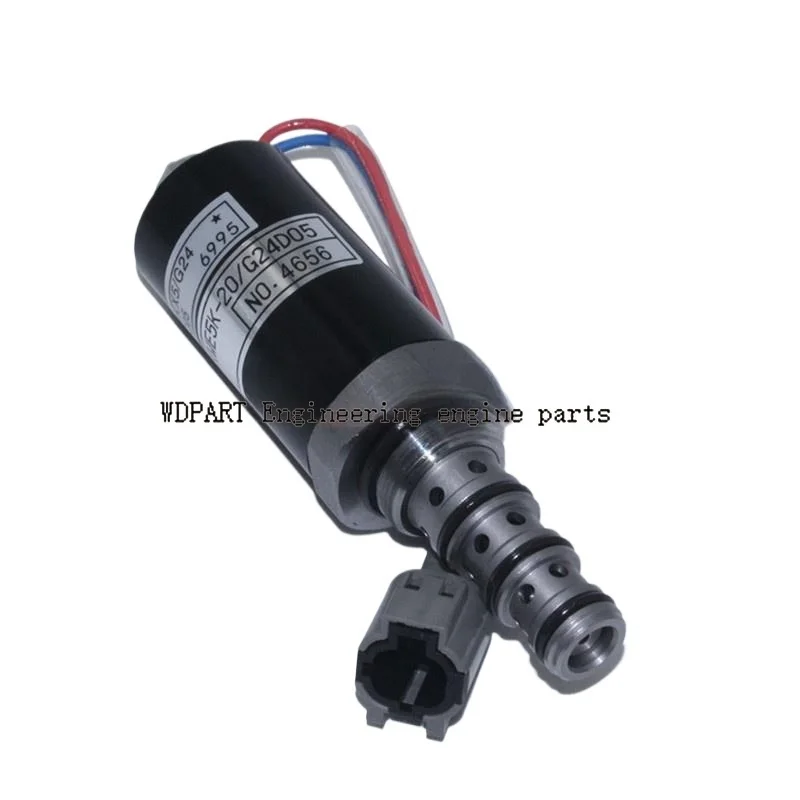 KWE5K-20/G24D05 Rotary Solenoid Valve Compatible with Kato Excavator HD820 HD820-3 HD820-2 HD1250 HD1430 SKX5-G24-205