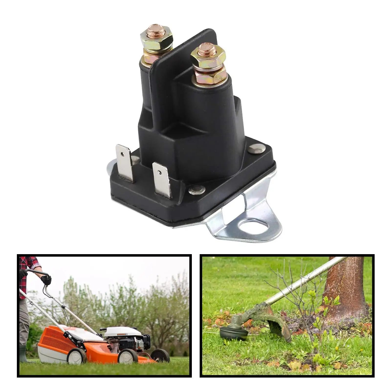 

Premium Plastic Starter Relay Solenoid Accessory for Lawn Mower Replace Part Number 44814800 1755382YP