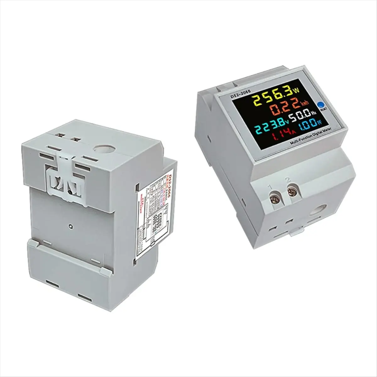 【Measuring】 Digital Single Phase Meter Tester Power Usage Monitor AC110V 40V-300V100A Frequency Power Factor Meter Multimeter
