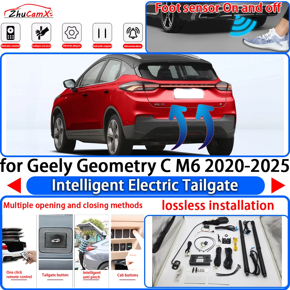 

ZhuCamX for Geely Geometry C M6 2020-2025 Power Liftgate Trunk Electric Suction Tailgate Intelligent Tail Gate Lift Strut System