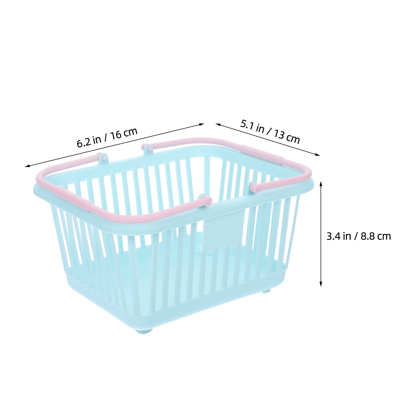 4 Pcs Picking Basket Mini Baskets Small Plastic Bins Hamper Shopping Storage Pretend Bathroom