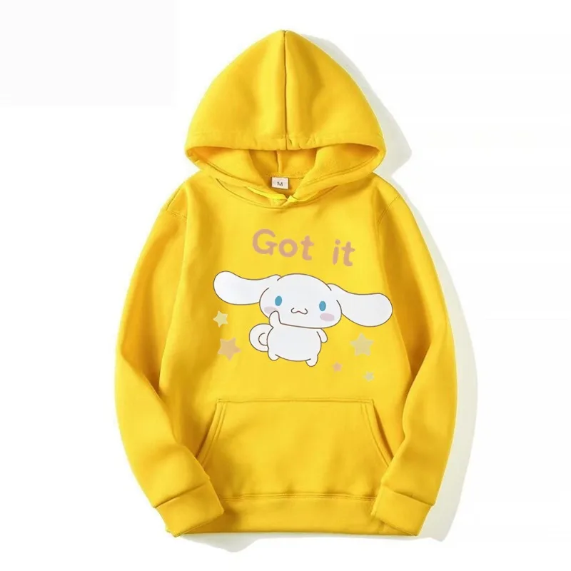 Sanrio Cinnamoroll Print 2024 New Hoodie Autumn and Winter Popular Women's Hoodie Hip Hop Super Cute Sweatshirt