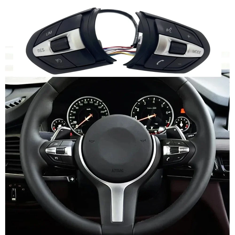 

For BMW F10 F30 F20 F48 F25 F32 M2 M3 M4 M5 M6 X6 Remote Cruise Control Speed Buttons Steering Wheel Upgrade Kit Cruise Button