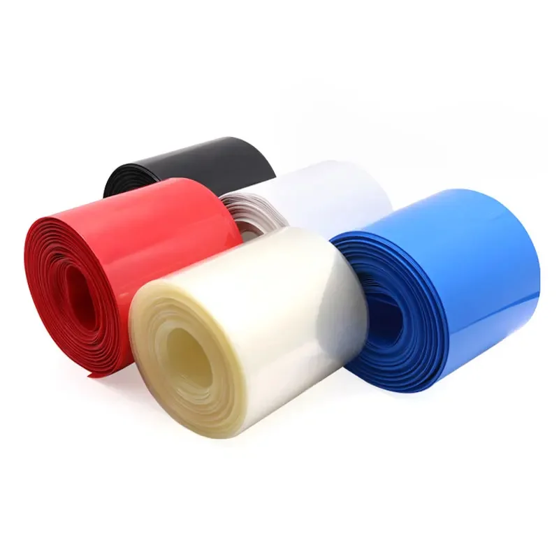 1 Meter Width 85mm~350mm 18650 Lithium Battery PVC Heat Shrink Tube Insulated Film Wrap lithium Case Cable Sleeve