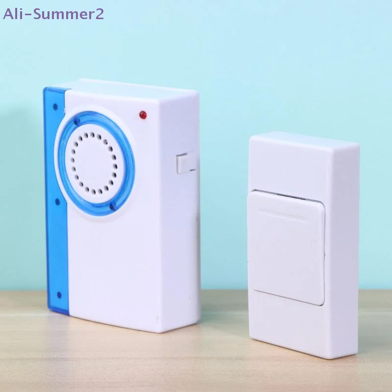 {Summer2} {Summer2} Remote Control Doorbell Adhesive Long-range High Sound Caller Smart Doorbell For Elderly Kid