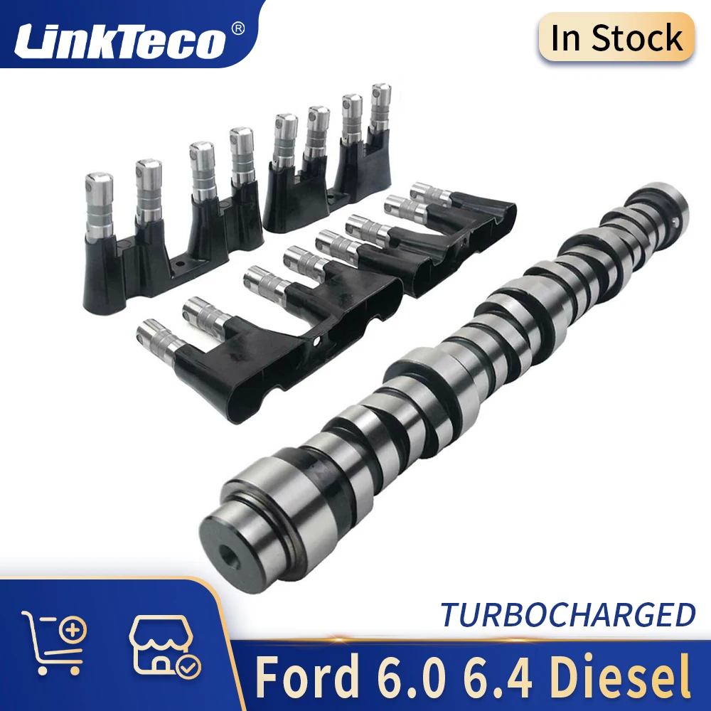 

Engine Valve Camshaft 16pcs Lifters 4pcs Guides Set Kit For 6.0 6.4 L v8 Diesel Ford Powerstroke F250 F350 F450 F550 Excursion