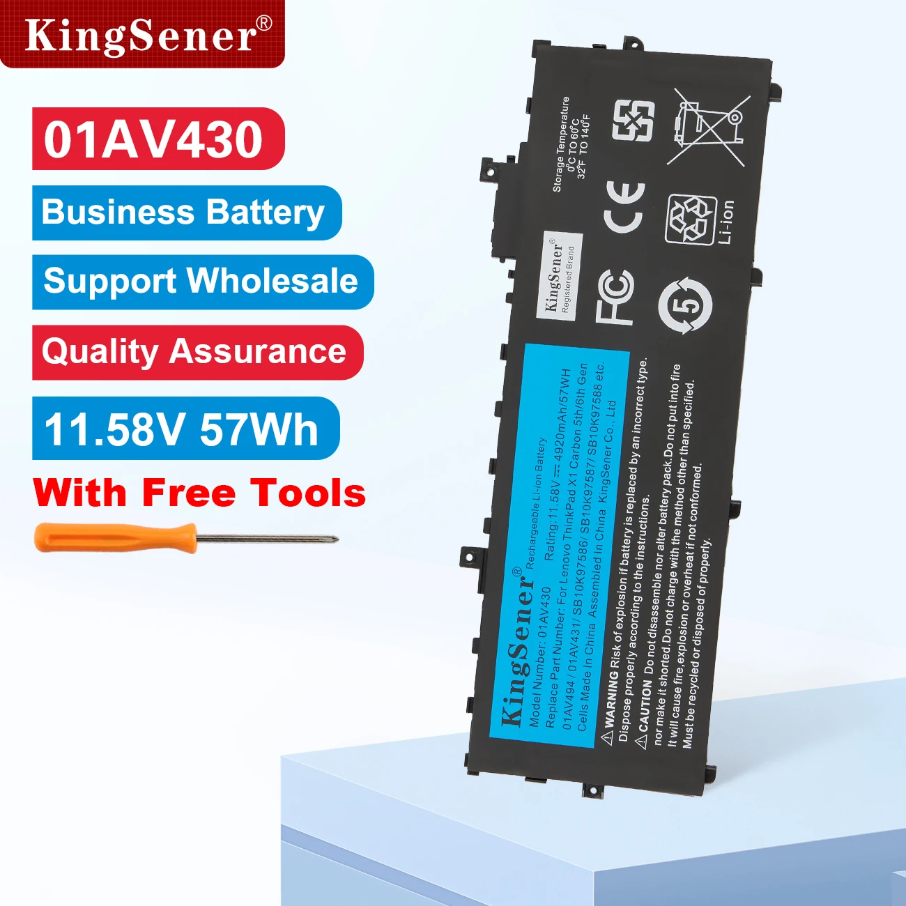 مُقيّم شامل لبطارية KingSener 01AV494 لجهاز Lenovo ThinkPad X1 Carbon تجربة حقيقية من مستخدم مُحترف